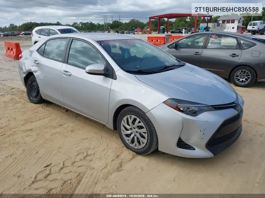 TOYOTA COROLLA 2017, VIN 2T1BURHE6HC836558