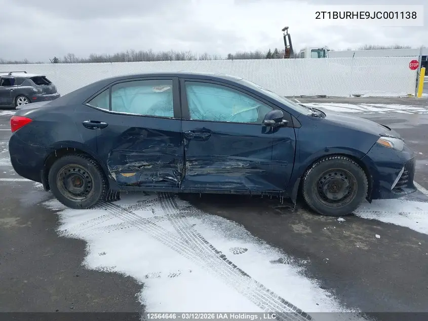 2018 TOYOTA COROLLA VIN 2T1BURHE9JC001138 — фото 13