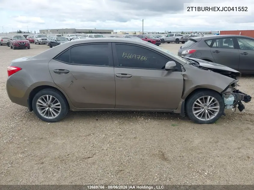 2018 TOYOTA COROLLA VIN 2T1BURHEXJC041552 — фото 14