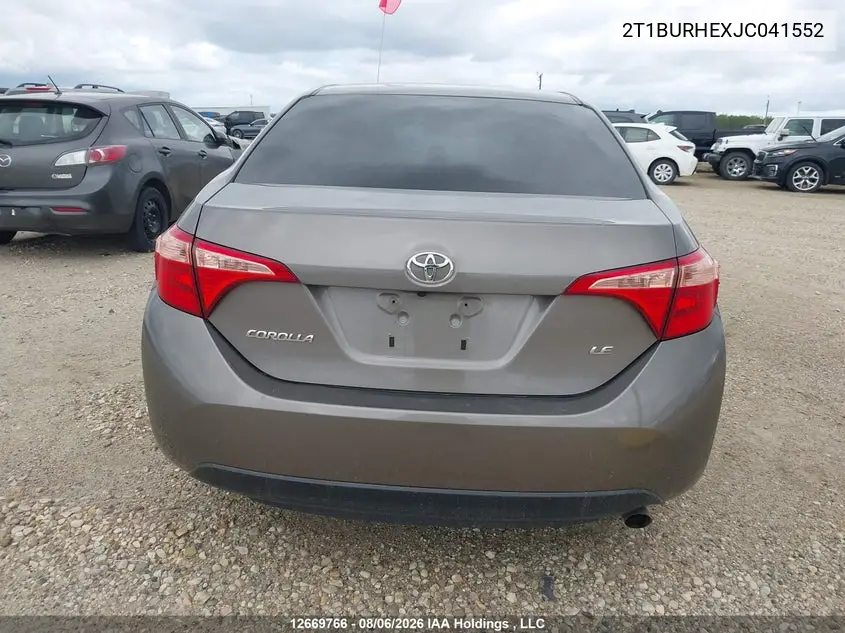 2018 TOYOTA COROLLA VIN 2T1BURHEXJC041552 — фото 17