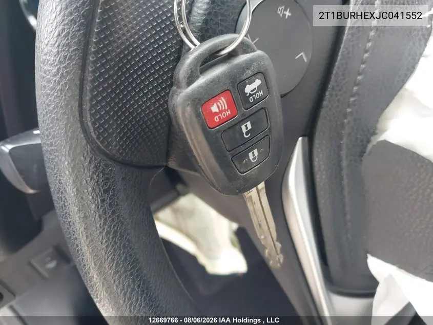 2018 TOYOTA COROLLA VIN 2T1BURHEXJC041552 — фото 20