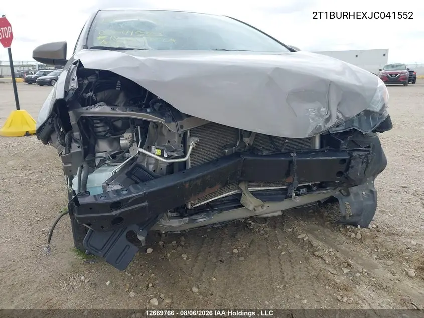 2018 TOYOTA COROLLA VIN 2T1BURHEXJC041552 — фото 6