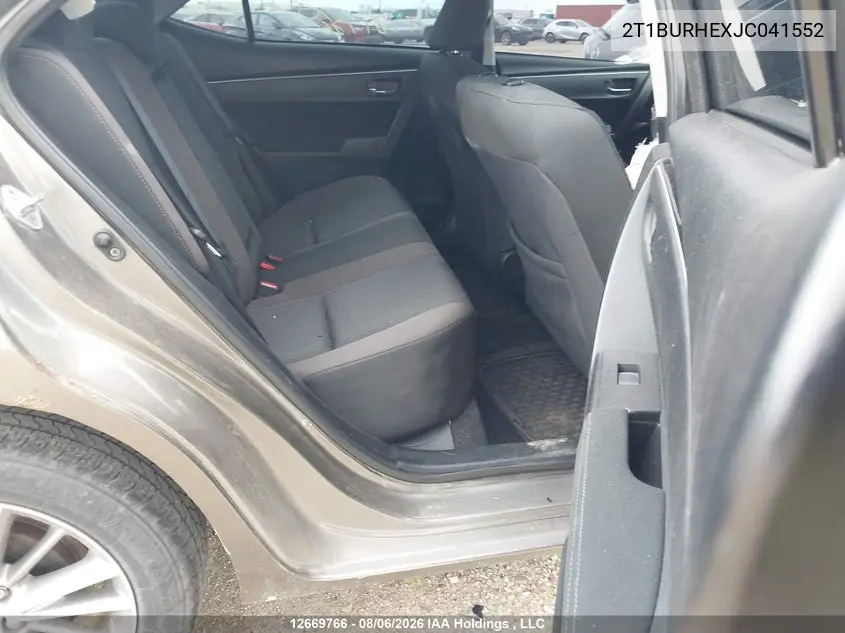 2018 TOYOTA COROLLA VIN 2T1BURHEXJC041552 — фото 8