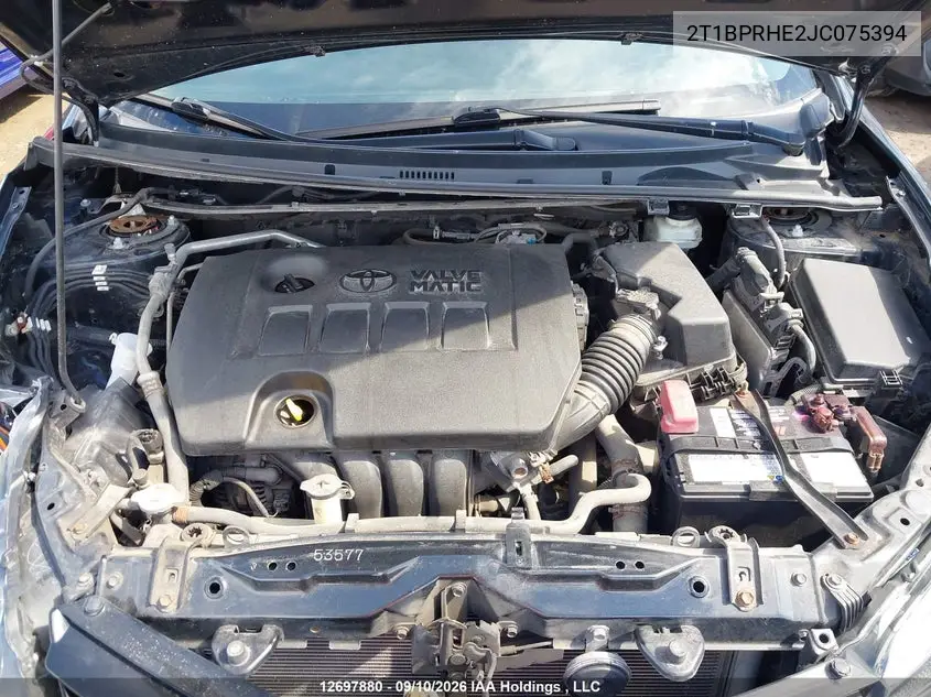 2018 TOYOTA COROLLA VIN 2T1BPRHE2JC075394 — фото 10