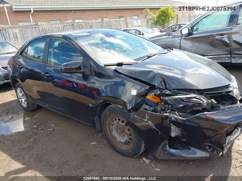2018 TOYOTA COROLLA VIN 2T1BPRHE2JC075394 — фото 13