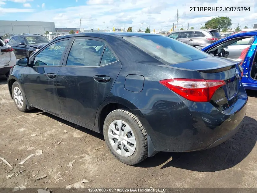 2018 TOYOTA COROLLA VIN 2T1BPRHE2JC075394 — фото 3