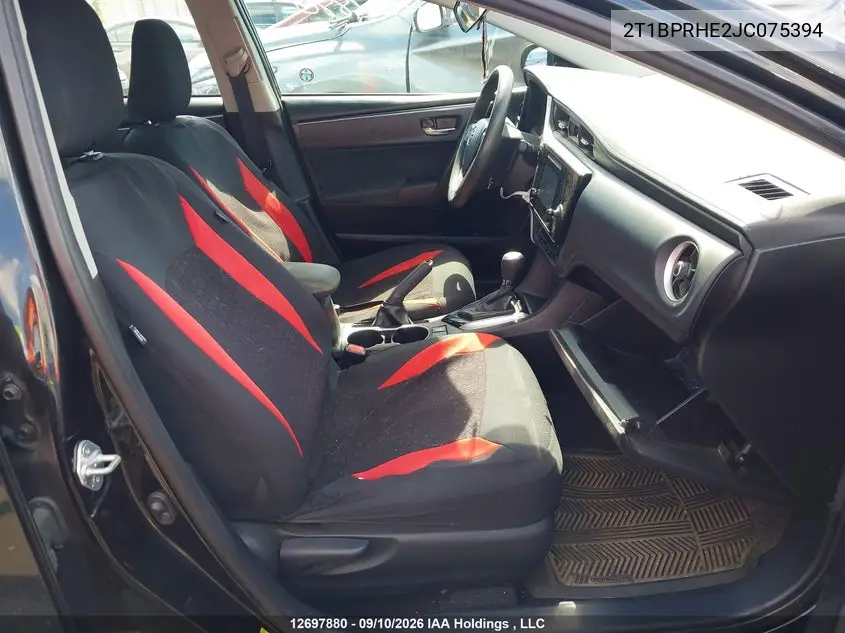 2018 TOYOTA COROLLA VIN 2T1BPRHE2JC075394 — фото 5