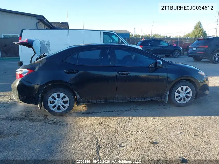 2018 TOYOTA COROLLA VIN 2T1BURHE0JC034612 — фото 13