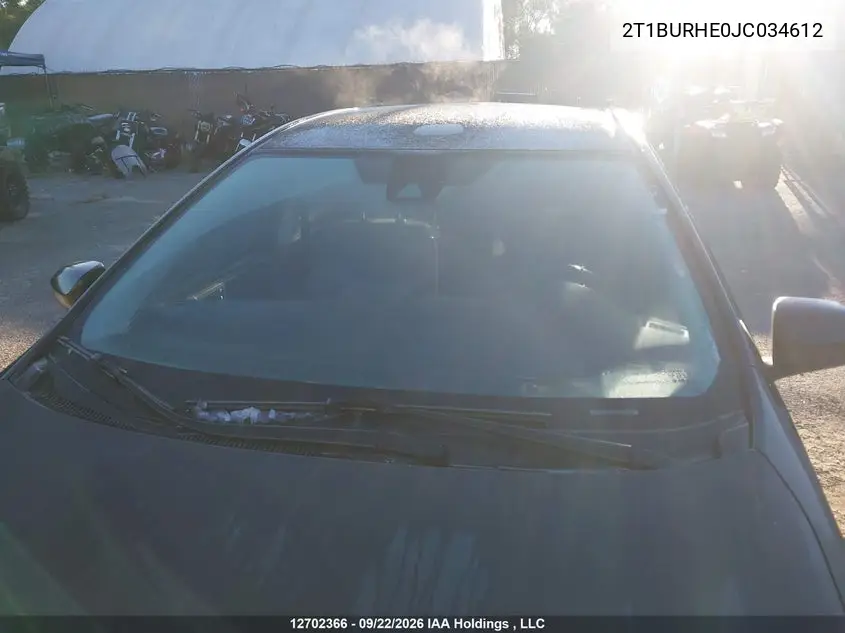2018 TOYOTA COROLLA VIN 2T1BURHE0JC034612 — фото 17