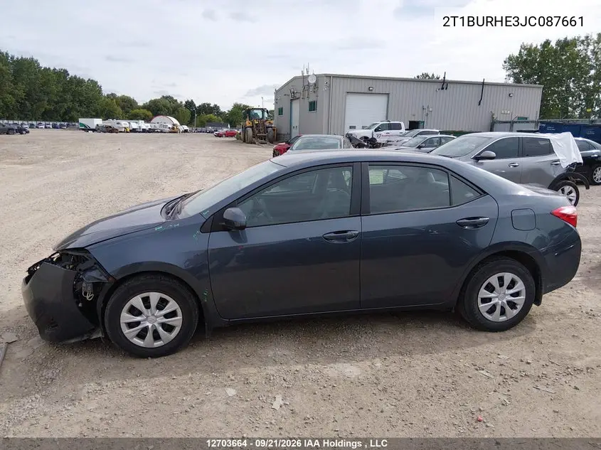 2018 TOYOTA COROLLA VIN 2T1BURHE3JC087661 — фото 15