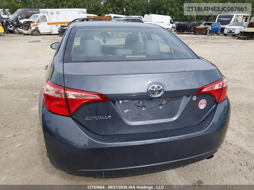 2018 TOYOTA COROLLA VIN 2T1BURHE3JC087661 — фото 17