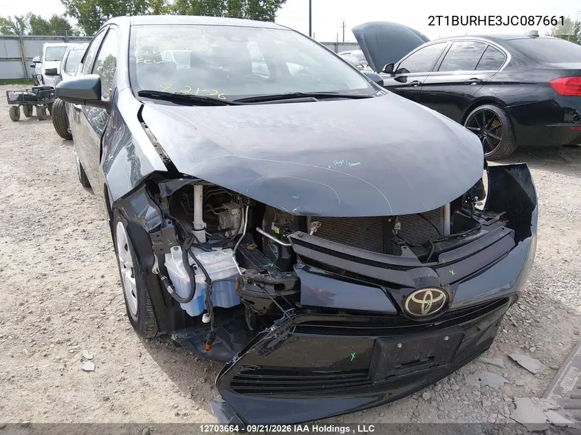 2018 TOYOTA COROLLA VIN 2T1BURHE3JC087661 — фото 6