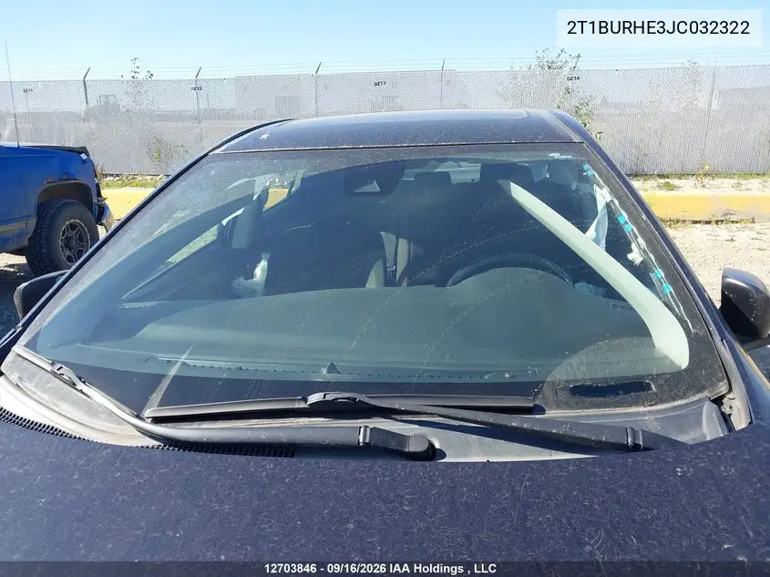 2018 TOYOTA COROLLA VIN 2T1BURHE3JC032322 — фото 17