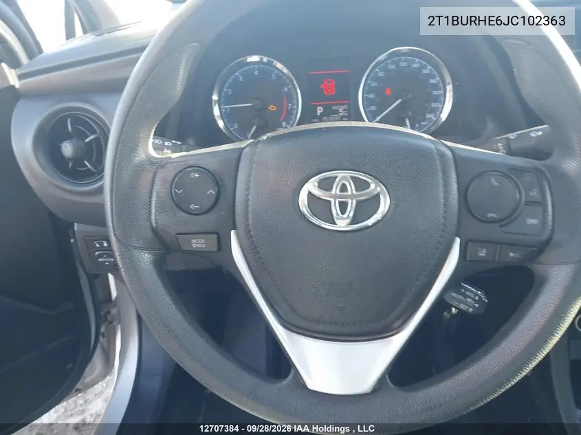 2018 TOYOTA COROLLA VIN 2T1BURHE6JC102363 — фото 21