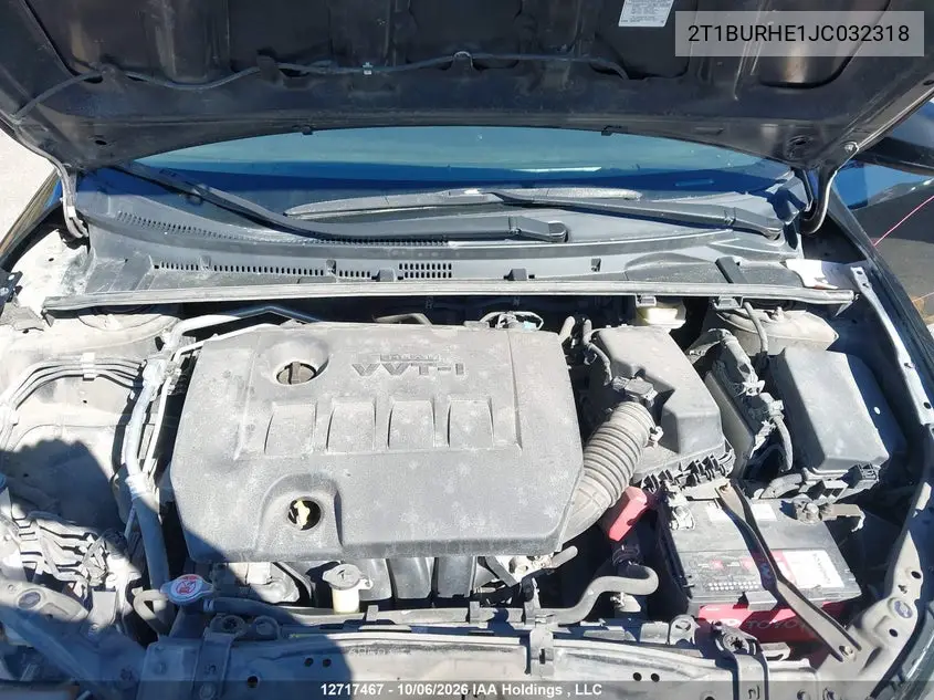 2018 TOYOTA COROLLA VIN 2T1BURHE1JC032318 — фото 10