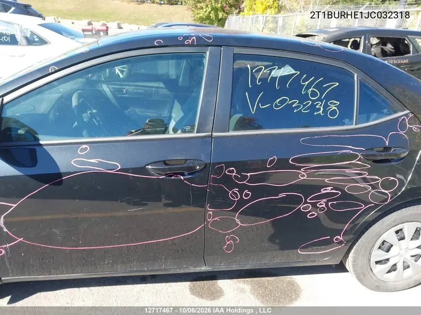 2018 TOYOTA COROLLA VIN 2T1BURHE1JC032318 — фото 15