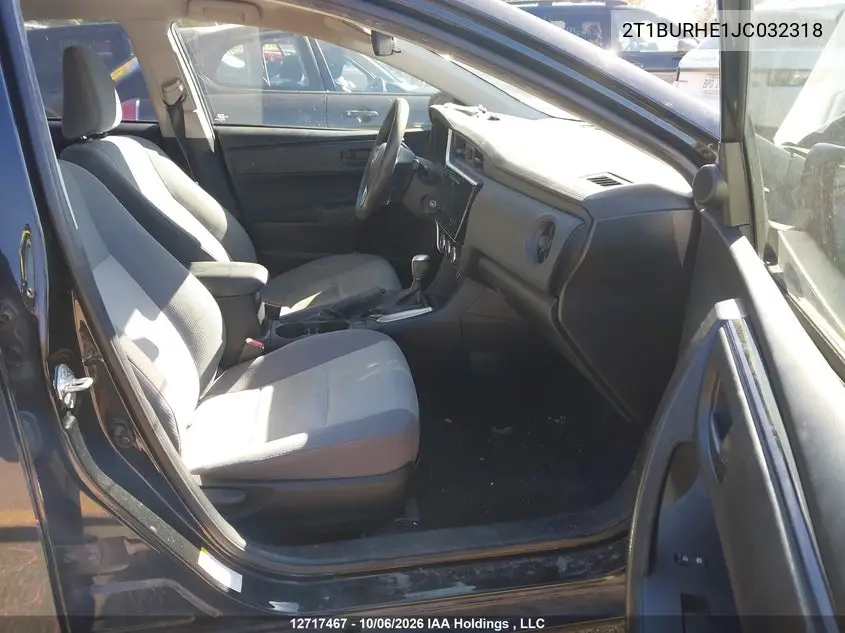 2018 TOYOTA COROLLA VIN 2T1BURHE1JC032318 — фото 5