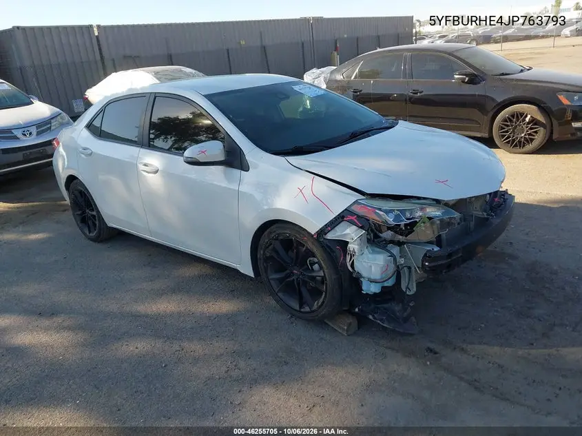 TOYOTA COROLLA 2018, VIN 5YFBURHE4JP763793
