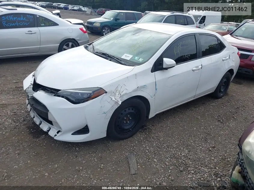 2018 TOYOTA COROLLA VIN 2T1BURHE2JC011462 — фото 2