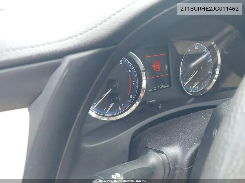 2018 TOYOTA COROLLA VIN 2T1BURHE2JC011462 — фото 7