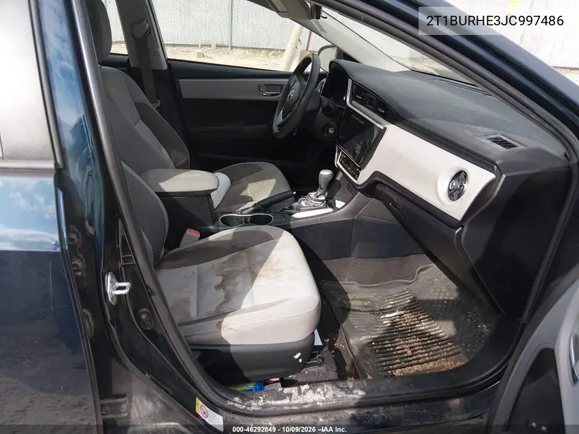 2018 TOYOTA COROLLA VIN 2T1BURHE3JC997486 — фото 5