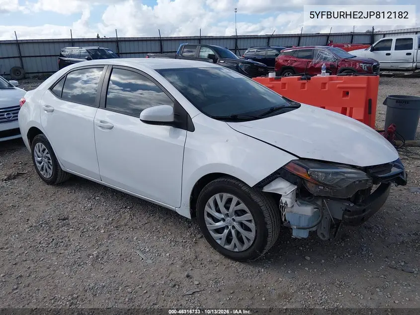 TOYOTA COROLLA 2018, VIN 5YFBURHE2JP812182
