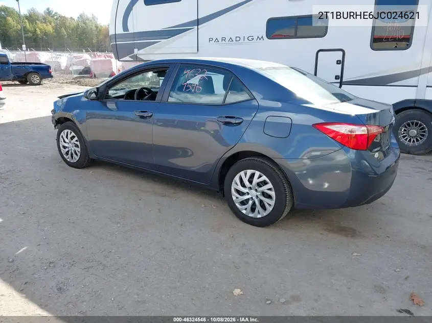 2018 TOYOTA COROLLA VIN 2T1BURHE6JC024621 — фото 3