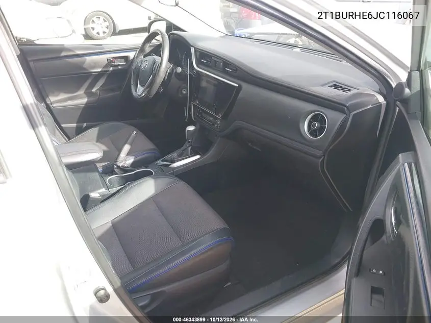 2018 TOYOTA COROLLA VIN 2T1BURHE6JC116067 — фото 5