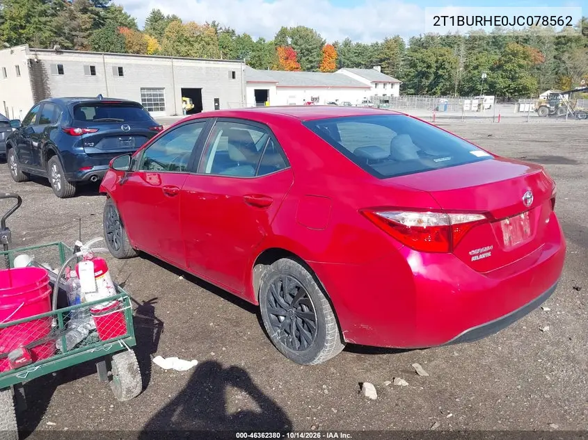 2018 TOYOTA COROLLA VIN 2T1BURHE0JC078562 — фото 3