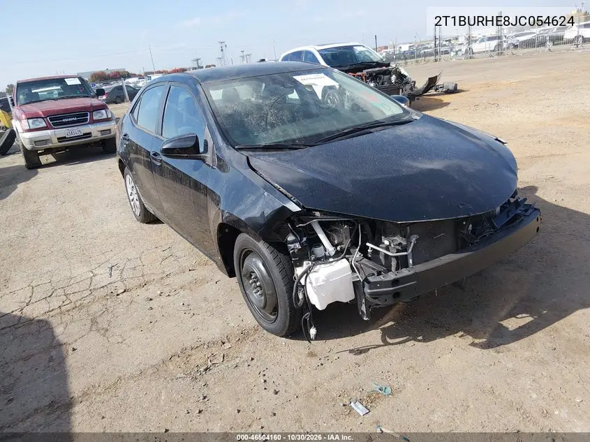 TOYOTA COROLLA 2018, VIN 2T1BURHE8JC054624