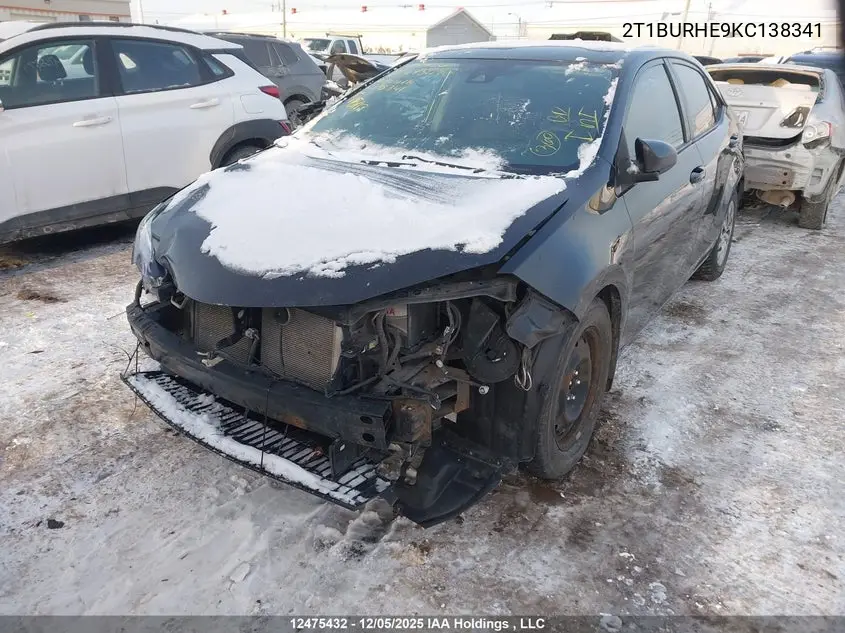 2019 TOYOTA COROLLA VIN 2T1BURHE9KC138341 — фото 12