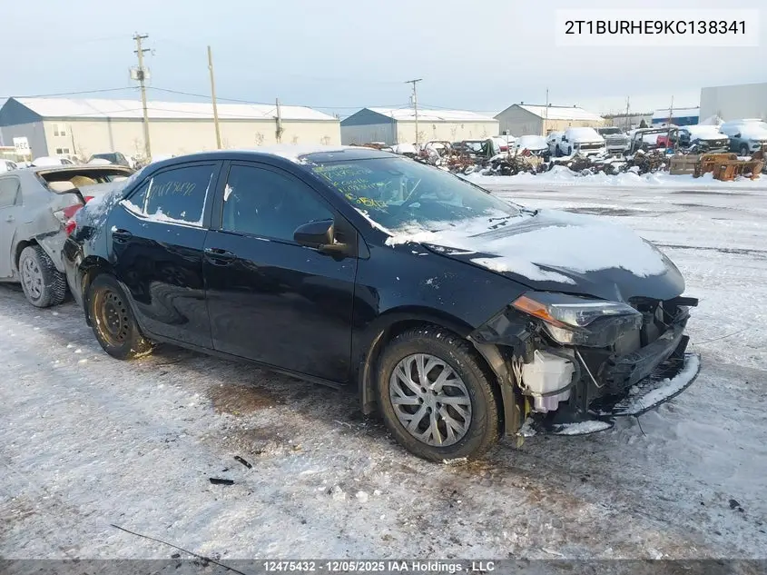 2019 TOYOTA COROLLA VIN 2T1BURHE9KC138341 — фото 13
