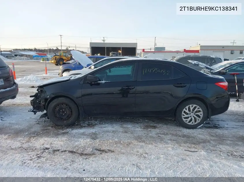 2019 TOYOTA COROLLA VIN 2T1BURHE9KC138341 — фото 14