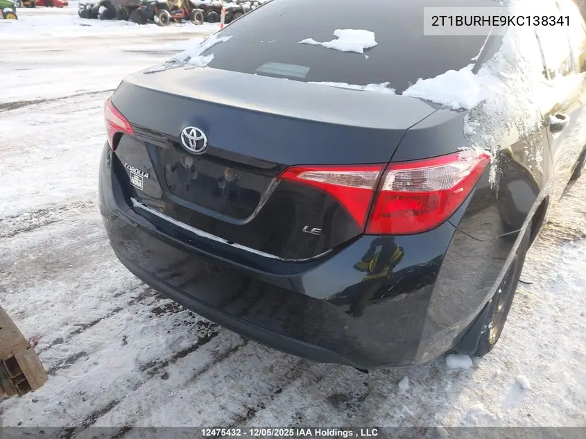 2019 TOYOTA COROLLA VIN 2T1BURHE9KC138341 — фото 16