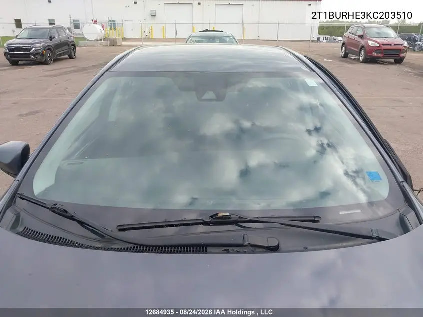 2019 TOYOTA COROLLA VIN 2T1BURHE3KC203510 — фото 16