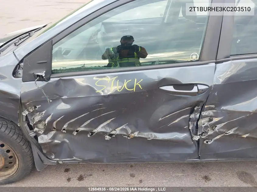 2019 TOYOTA COROLLA VIN 2T1BURHE3KC203510 — фото 20