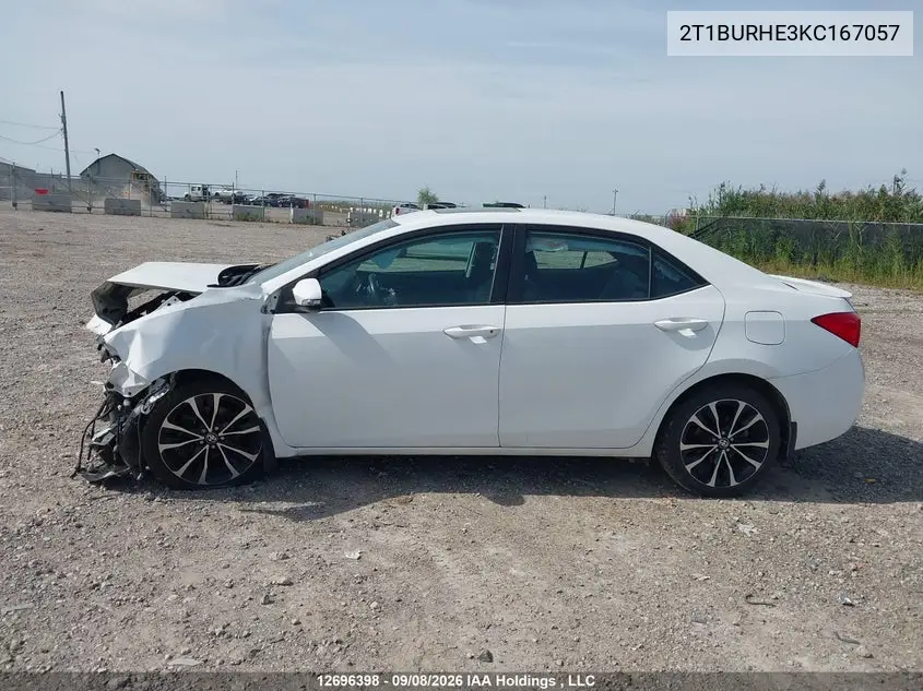 2019 TOYOTA COROLLA VIN 2T1BURHE3KC167057 — фото 14