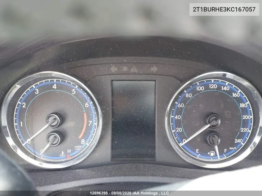 2019 TOYOTA COROLLA VIN 2T1BURHE3KC167057 — фото 15