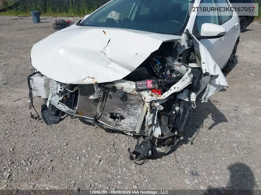 2019 TOYOTA COROLLA VIN 2T1BURHE3KC167057 — фото 6