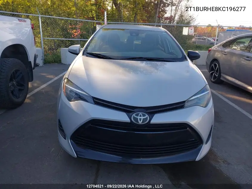 2019 TOYOTA COROLLA VIN 2T1BURHE8KC196277 — фото 12
