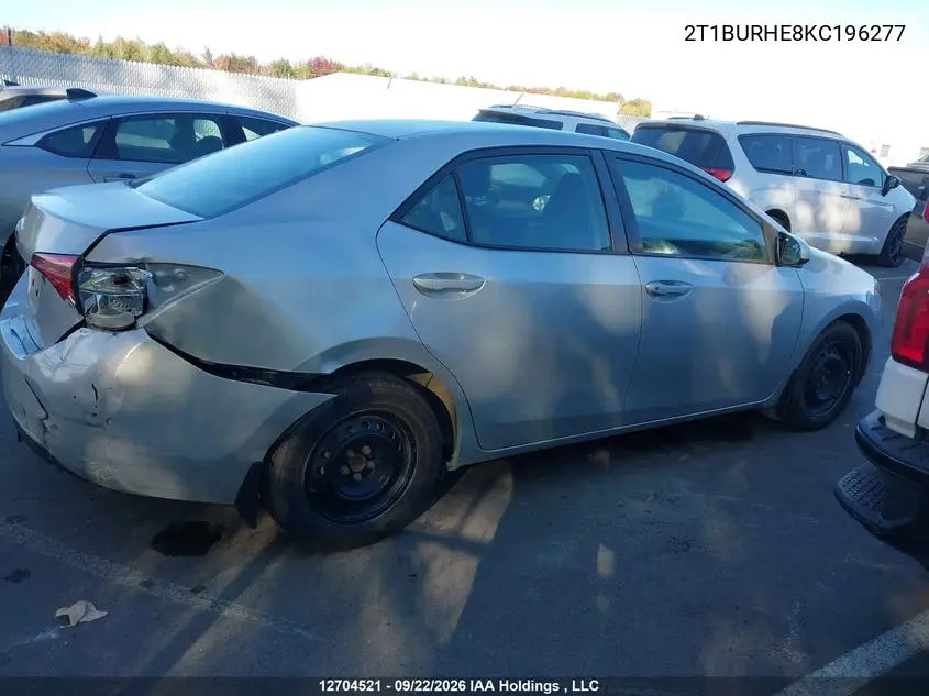 2019 TOYOTA COROLLA VIN 2T1BURHE8KC196277 — фото 13