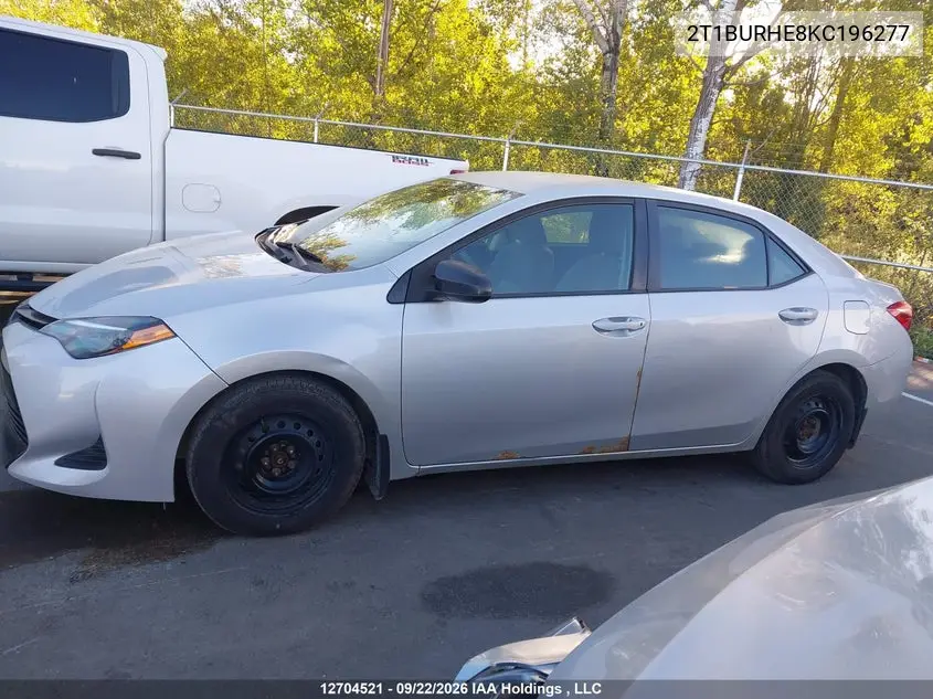 2019 TOYOTA COROLLA VIN 2T1BURHE8KC196277 — фото 14