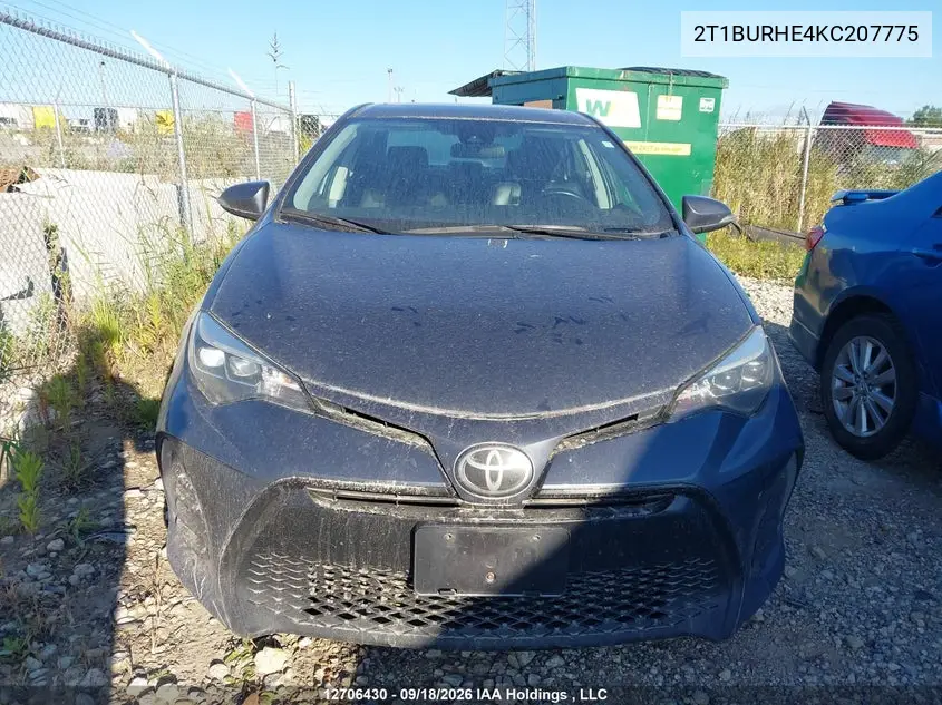 2019 TOYOTA COROLLA VIN 2T1BURHE4KC207775 — фото 12