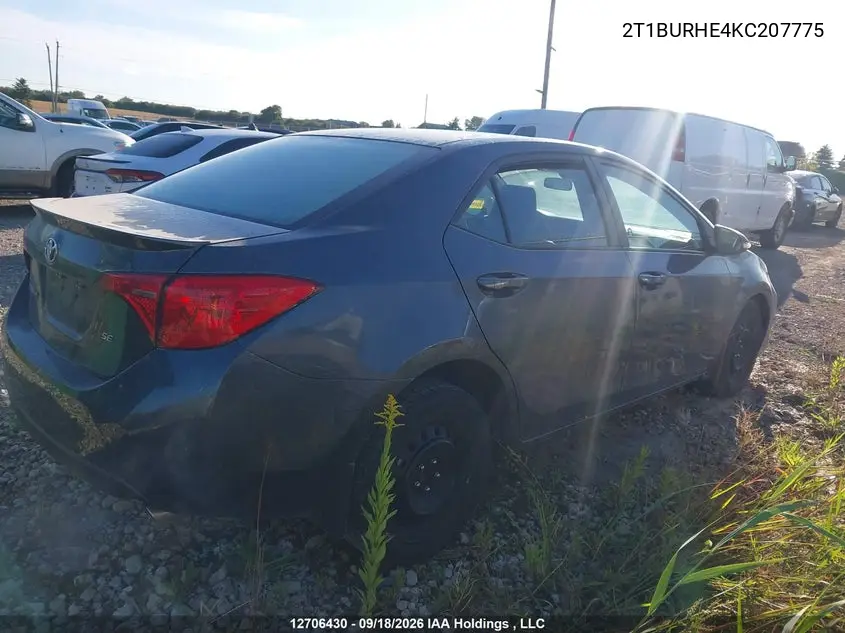 2019 TOYOTA COROLLA VIN 2T1BURHE4KC207775 — фото 13