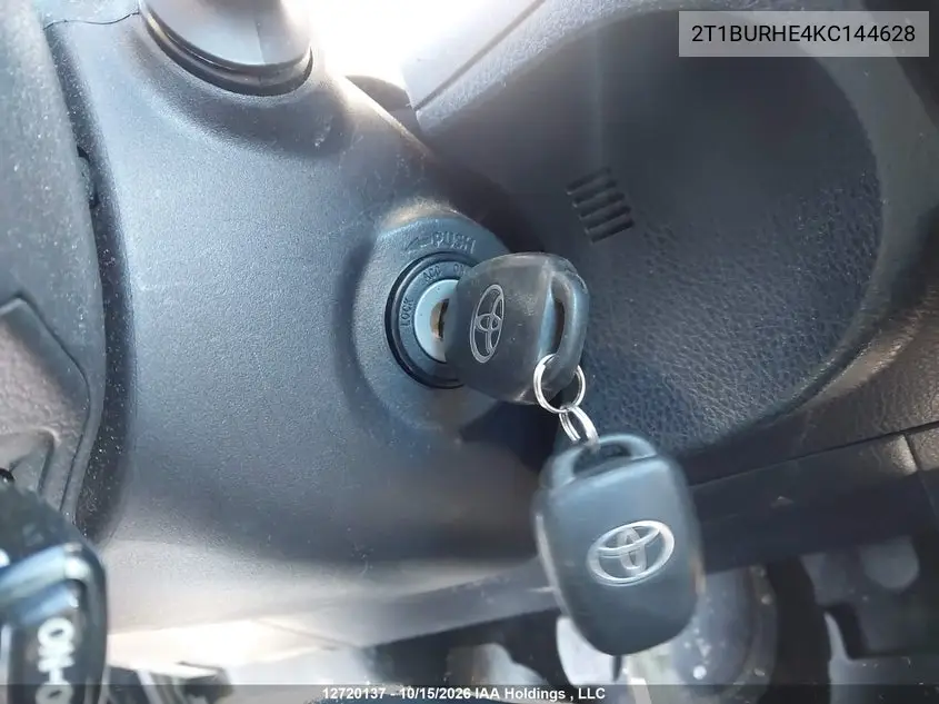 2019 TOYOTA COROLLA VIN 2T1BURHE4KC144628 — фото 11