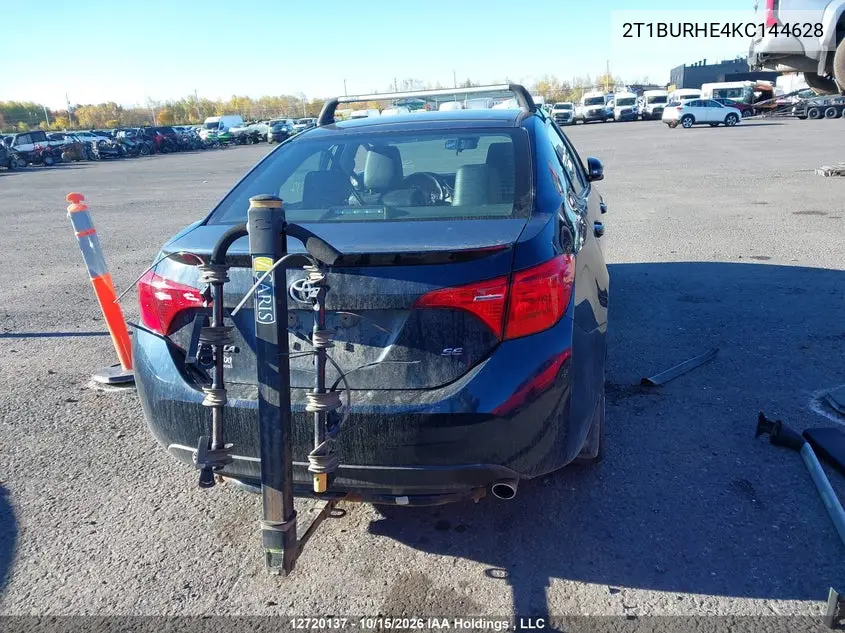2019 TOYOTA COROLLA VIN 2T1BURHE4KC144628 — фото 16