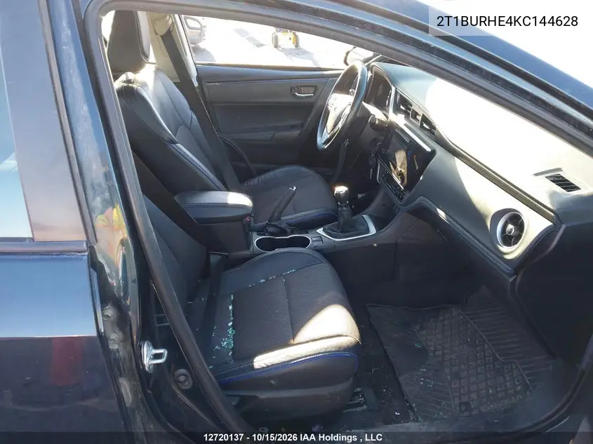 2019 TOYOTA COROLLA VIN 2T1BURHE4KC144628 — фото 5