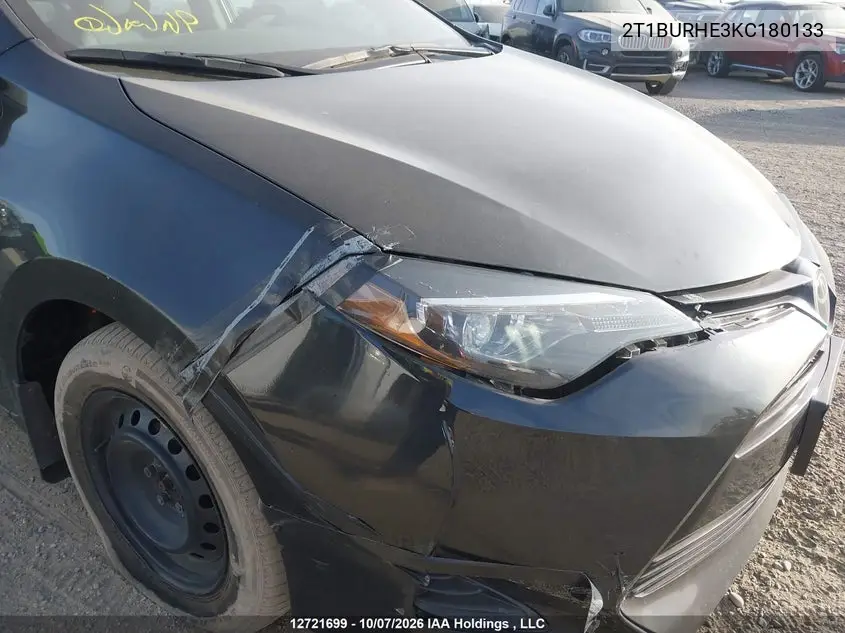 2019 TOYOTA COROLLA VIN 2T1BURHE3KC180133 — фото 12