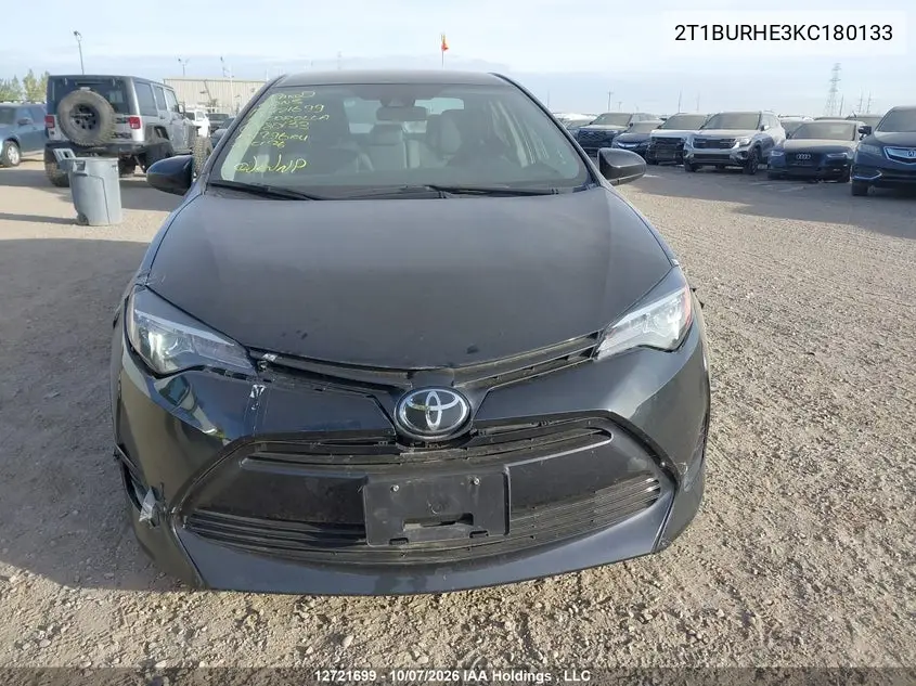 2019 TOYOTA COROLLA VIN 2T1BURHE3KC180133 — фото 13