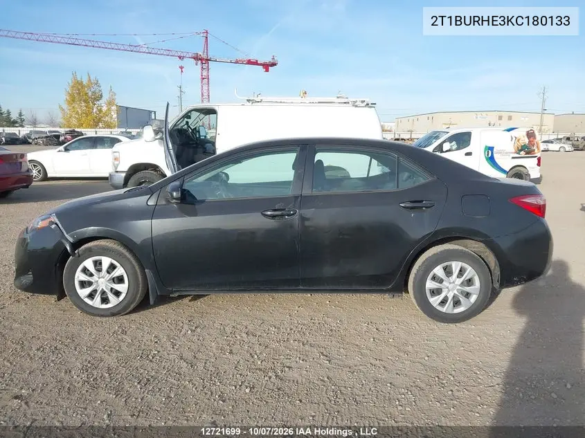 2019 TOYOTA COROLLA VIN 2T1BURHE3KC180133 — фото 15